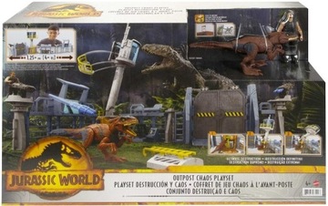 Jurassic World Baza z Dinozaurem Outpost chaos