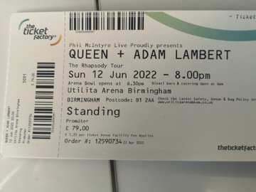 Bilet na Queen + Adam Lambert