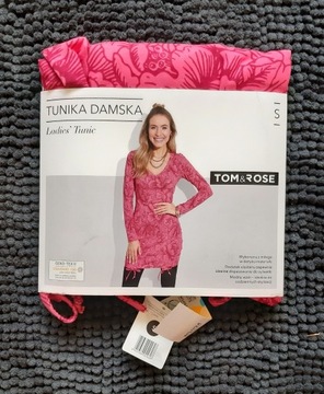 Tunika damska Tom&Rose S nowa różowa bluzka tunic