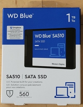 Dysk SSD WD SA510 1TB WDS100T3B0A nowy 5Y gwar.