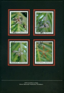 1970 cuba orquideas tropicales