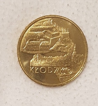 Moneta  2 zł Kłodzko  rok 2007