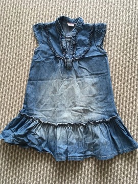 sukienka jeansowa dziewczęca 3-4 lata 104