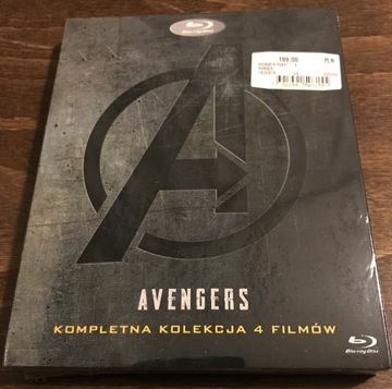 AVENGERS # pakiet 4 Filmów # 5 x blu-ray # folia