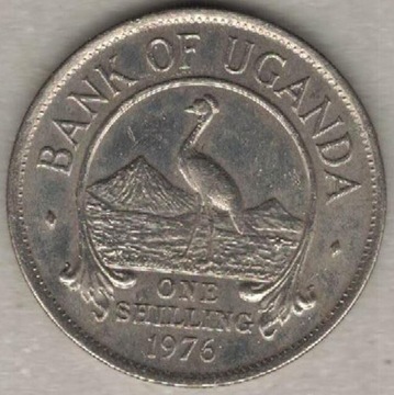 Uganda 1 shilling szyling 1976   26 mm