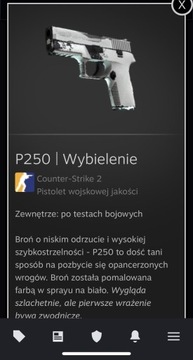 Skin CS2 P250 | Wybielenie