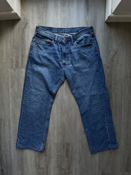 Niebieskie jeansy dzinsy Levis 505