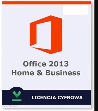 Office 2013 Home & Business licencja wieczysta.