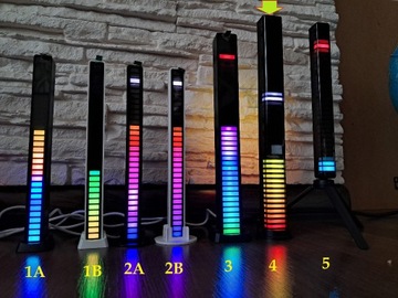 Słupek RGB efekt świetlny 44LED 3D czarny 4 apka