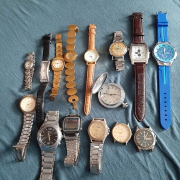 Zestaw zegarków stare i nowsze Patrz Opis 