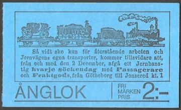 Karnet C.52 Szwecja 1975