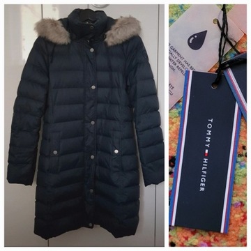 Tommy Hilfiger r. M puchowy płaszcz j. Nowy