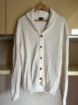 Massimo Dutti biały sweter XL
