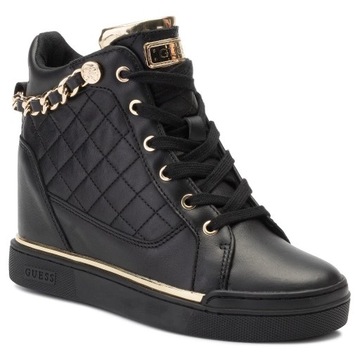 Guess trampki sneakersy czarne roz. 38 zdobienia