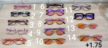 Okulary korekcyjne przeciwsłoneczne +1.75 z etui