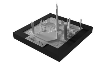 Model miasta Dubai ZEA 20x20cm