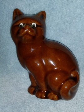 Ceramiczna ładna stara figurka kotek