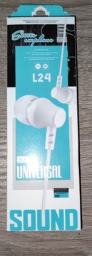 Słuchawki douszne stereo earphone L24