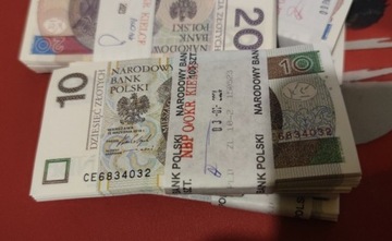 10 złotych ** UNC z paczki bankowej 2016 seria CE*