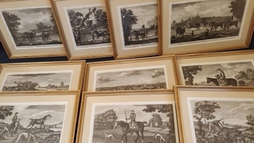 Dziesięć rycin przedstawiających konie 1771 a 1785
