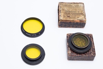 Zestaw filtrów żółtych Leica/ E. Leitz Wetzlar 1/2