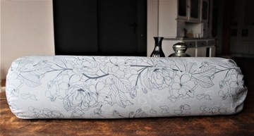 wałek do jogi - bolster "Grey blossom"