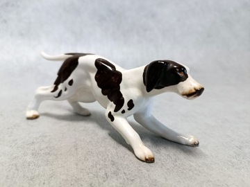 Pies z porcelany Porcelanowy piesek figurka