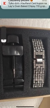 Bransoleta pasek do zegarka Samsung PRO FIT 2 srebrna z cyrkoniami 