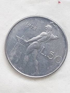 366 Włochy 50 lirów, 1978