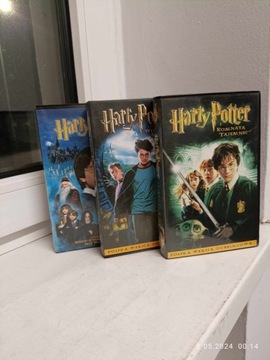 Harry Potter na VHS trzy części +Król Lew na VHS.