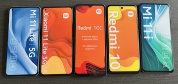 Zestaw 5 atrap telefonów Xiaomi