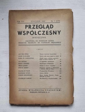 Przegląd współczesny 1937 nr 1 (177)