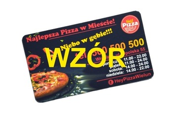 Wizytówki magnetyczne Magnesy reklamowe Pizzeria 8