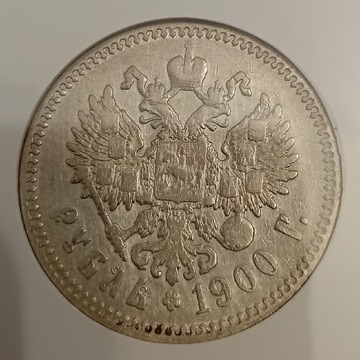 Rubel 1900 FZ, Mikołaj II, GCN VF30.