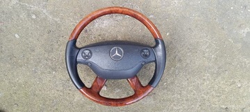 Mercedes W221 W216 Kierownica drewno airbag