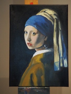 Kopia obrazu "Dziewczyna z perłą" Vermeera