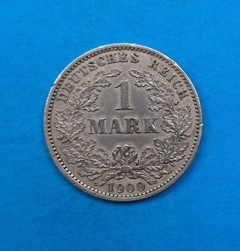 Niemcy cesarstwo, 2 marki 1900 E, srebro 0,900