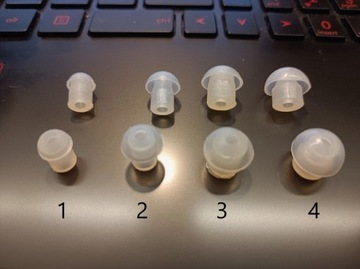 Wkładki silikonowe do aparatów słuchowych - zestaw