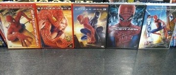 Spider-Man 1-3 + Niesamowity Spider-Man 1+2 dvd.