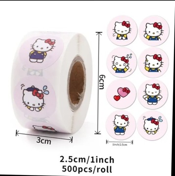 Naklejki Hello Kitty 500 szt