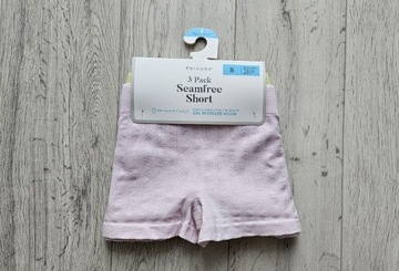 Primark Seamfree Short 3 Pack Spodenki Shorty Fit