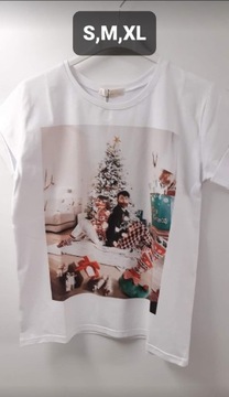 T-shirt świąteczny M