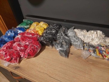 Lego posortowane 4,15kg MIX BRICK PŁYTKI PŁASKIE