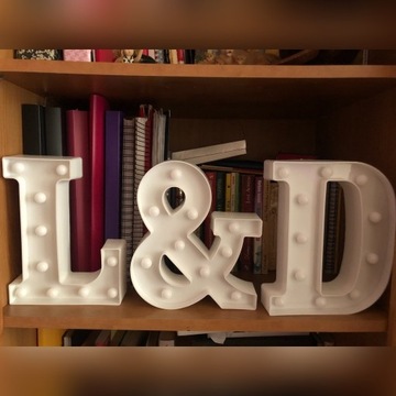 Literki led „L” „&” „D”