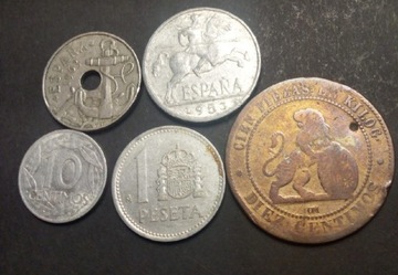 Zestaw monet Hiszpania