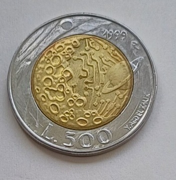 San Marino - 500 lira - 1999r.