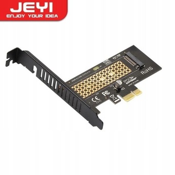 Karta adapter JEYI M.2 PCIe NVME SSD Gen3/4 X1