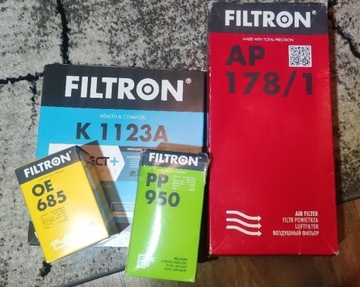 Filtron ap178/1, k1123a, pp950, oe685 
