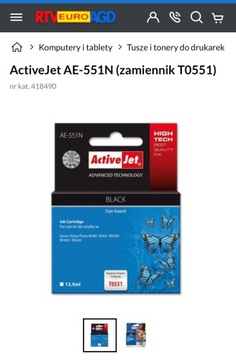 Tusz toner ActiveJet AE-551N zamiennik T0551 Epson