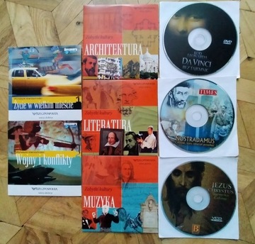 5 Dvd+ 3 CD mix tematyka - popularnonaukowe. 